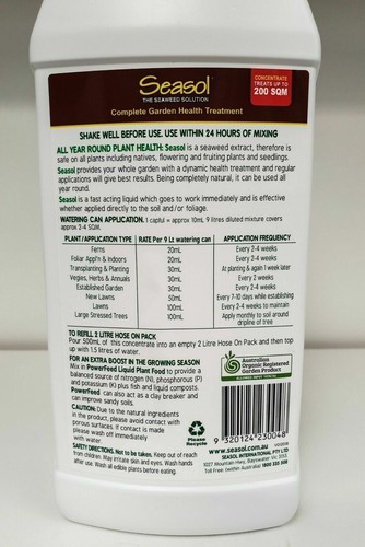 Outdoor Indoor Garden Patio Plant Fertiliser Health Seaweed Tonic Seasol 1 Litre - Picture 2 of 4