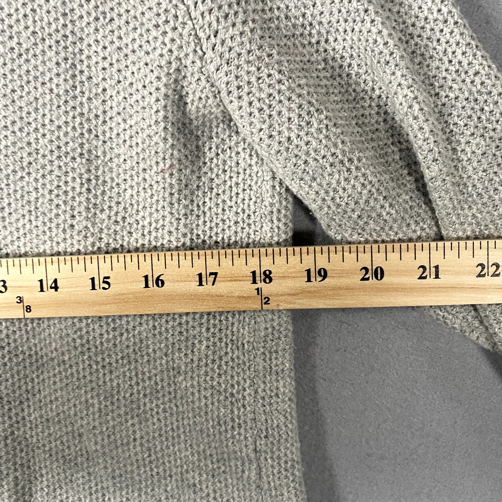 Madewell Knit Split Back Gray Pullover Sweater Wo… - image 9