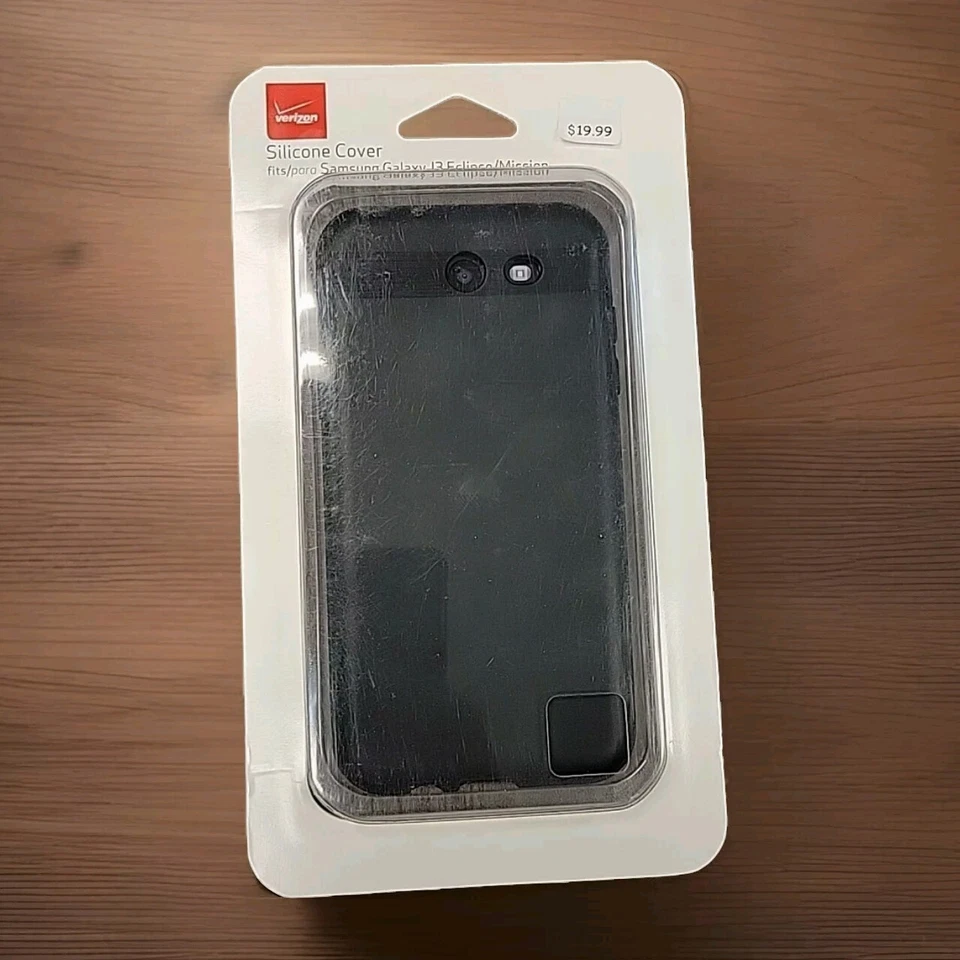 Матовый силиконовый чехол Verizon для Samsung Galaxy J3 Eclipse — черный - Изображение 2 из 2