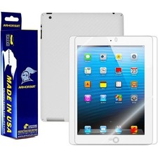 ArmorSuit Apple iPad 4 4G LTE Screen Protector  White Carbon Fiber Skin USA