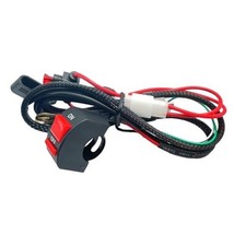 Motorcycle 1 Lead LED Lights Wiring Harness with Handlebar Switch 10A Fuse Kit
