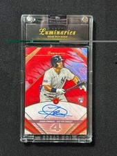 Jasson Dominguez 2024 Topps Luminaries AUTO #/10 Red Refractor RC Home Run Kings