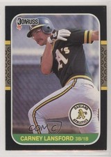 1987 Donruss Carney Lansford #158 0b3