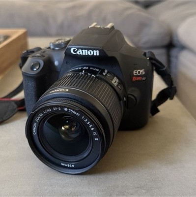 Canon EOS Rebel T7 DSLR 24.1MP Black w/ 18-55mm f/3.5-5.6 Lens