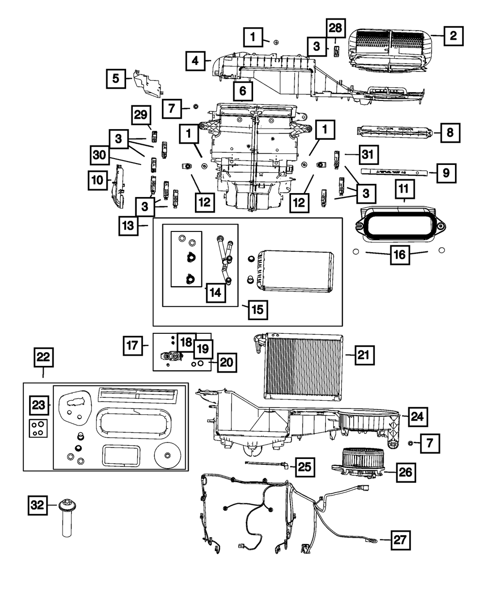 Genuine Mopar Blower With Wheel Motor 68542630AA