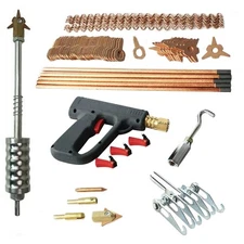 Electric Stud Welder Gun Dent Puller Welding Kit Car Spot Repair 86pcs Set NEW