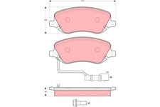 New Brake Pad Set, disc brake for LANCIA:THESIS 9949293 77362141 77362272