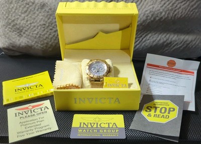 Invicta Sea Wizard III Pro Diver Limited Edition Gold Tone ''Rare'' Box N Papers