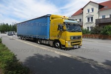 Truck Photo Volvo FH Tarpaulin Semi-Truck Germany Yellow Volvo #f8bu
