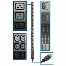 Eaton Tripp Lite Series 8.6kW 208/120V Three-Phase Basic PDU, 48 Outlets