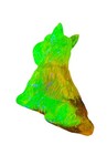 Boyd Glass’s Duke The Scottie Dog Figurine #11/2nd. in Orange Glow Slag, UV Pos — photo 8