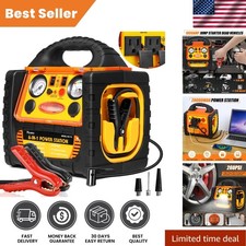6-in-1 Jump Starter With 260 Psi Air Compressor Inverter Power Station