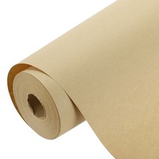 Kraft Wrapping Paper, 15"x 1181"(98.42') Decorative Paper, White 738GSM