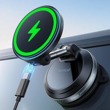 15W for Car Mount Charger Dual USB C Ports Magnetic Wireless Car Charger