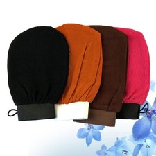 4Pcs Reusable Bath Glove Exfoliating Shower Scrubber Soft Durable Mitts