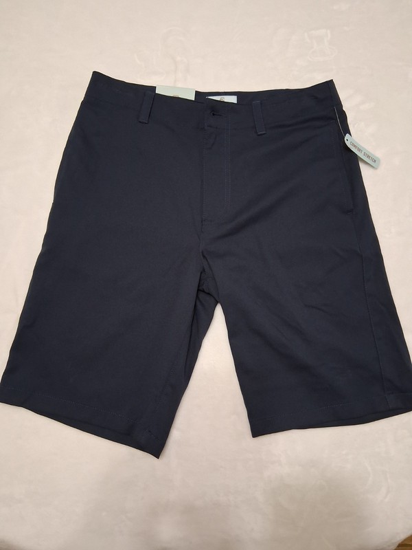 Class Club Boys Shorts Adjustable Moisture Wicking Chino 16 Navy Blue 