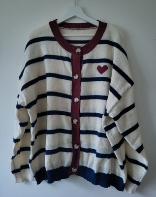 Damen Pulli Pullover Strickjacke neuwertig Gr  5XL ca. Gr. 60  Rundhalsauschnitt