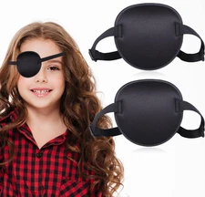 2PCS Eye Patches for Adults Men Kids, Medical Eye Patch Adjustable Eyepatch for 