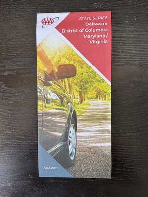 The Map of Delaware, District of Columbia, Maryland & Virginia-AAA Road Map-2023