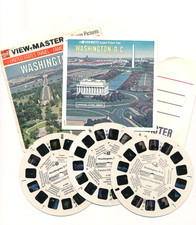 Washington, D.C. View-Master early 1970s 3-Reel Set, Booklet, and Sleeve