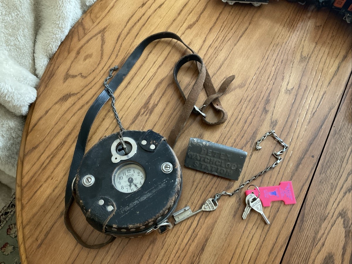 Detex Watchman Patrol Clock W/Key And Wall Mount | eBay