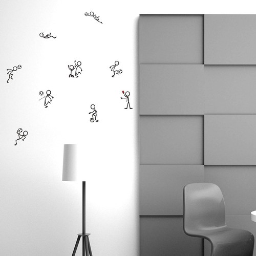 Papier Peint Foot Stickers Mural Foot Garçon Stickers Foot 3D Déco Chambre Ado - Autocollant Mural Football Pour Salon Et Chambre D'Enfant Gaming Accessoire Stickers Football Chambre Garcon