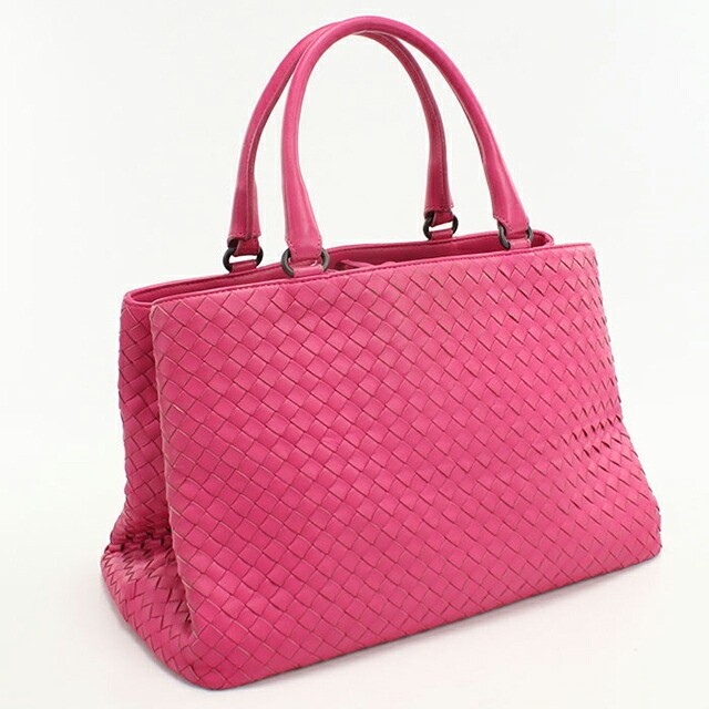 Bottega Veneta Tote Bag Women's Leather Pink 35cm x 9.1in x 13.0in x 7.9in used thumbnail 4