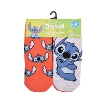 Disney Stitch Low Cut Socks Women's Size 9-11 Multicolor 10 Pairs