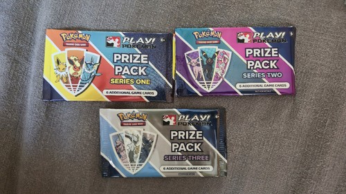 Pokemon Prize Pack Lot Of 3 Packs Sealed Series 1 2 3