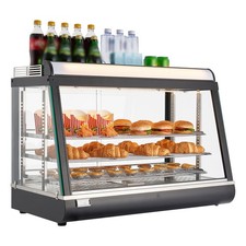 Uimoso 3-Tier Commercial Food Warmer Display Cabinet with LED Light, 105L
