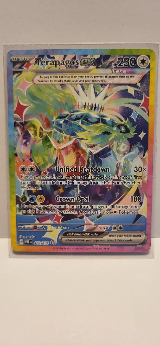 Terapagos ex 169/131 Pokemon Prismatic Evolutions Holo SIR - NM!