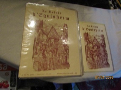 Vintage Le Relais d'Eguisheim Restaurant & Drink Menu Paris France  1980s