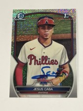  2023 Bowman Chrome Prospects Jesus Starlyn Caba 1st Mega Mojo Auto #BCP164 GTP 