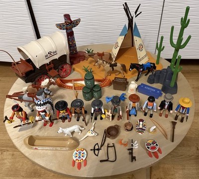 Playmobil Cowboys & Indianer Indianer Konvolut Lot inkl. 4012 ,5251, 5248 etc