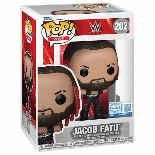 Funko Pop! Jacob Fatu #202 WWE  Exclusive Vinyl Figure + PROTECTOR
