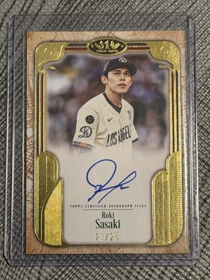2026 Topps Tier One Roki Sasaki City Connect Signatures 11/25 Jersey-number