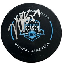 Nick Bjugstad Utah Hockey Club Signed Inaugural Season Game Puck COA
