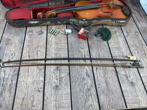 Antique Violin Eduard Reichert Dresden Tone Violin Style IV no 19 Dodd Bow Case - Picture 22 of 24
