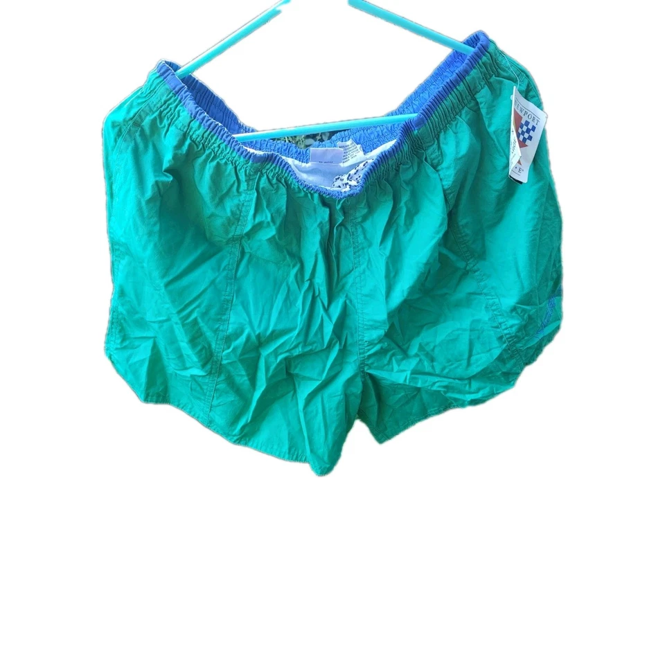 Vintage 80-90s Newport Lined Swim Suit Trunks Surf Shorts XL NOS NWT Colorblock  - Image 2 of 4