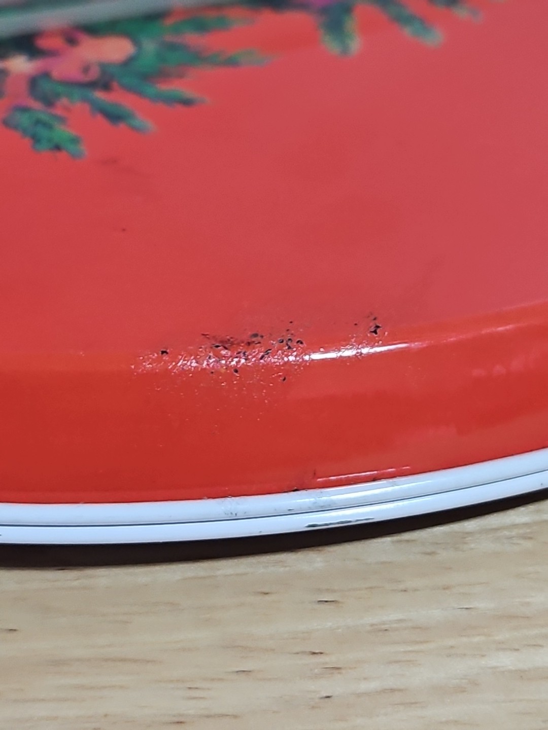 Vintage Stove Burner Covers Christmas Tree Design Enamel Set of 4 