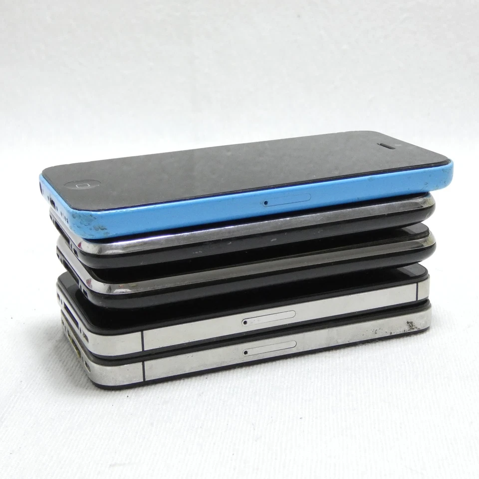 HS POUR PIECES / LOT 10 TELEPHONES APPLE IPHONE SAMSUNG POUR REPARATION - Photo 4/4