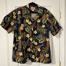 Men  s RJC Aloha Tropical Short Sleeve Shirt Surf Floral Size XXL Made In Hawaii