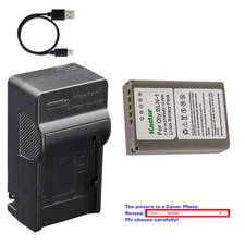 Kastar Battery AC USB-C Charger for Olympus OM-D E-M5 Mark II E-M1 Camera