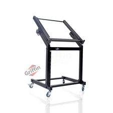 GRIFFIN Rack Mount Stand - Music Studio Recording Mixer Cart Rail Gear Holder