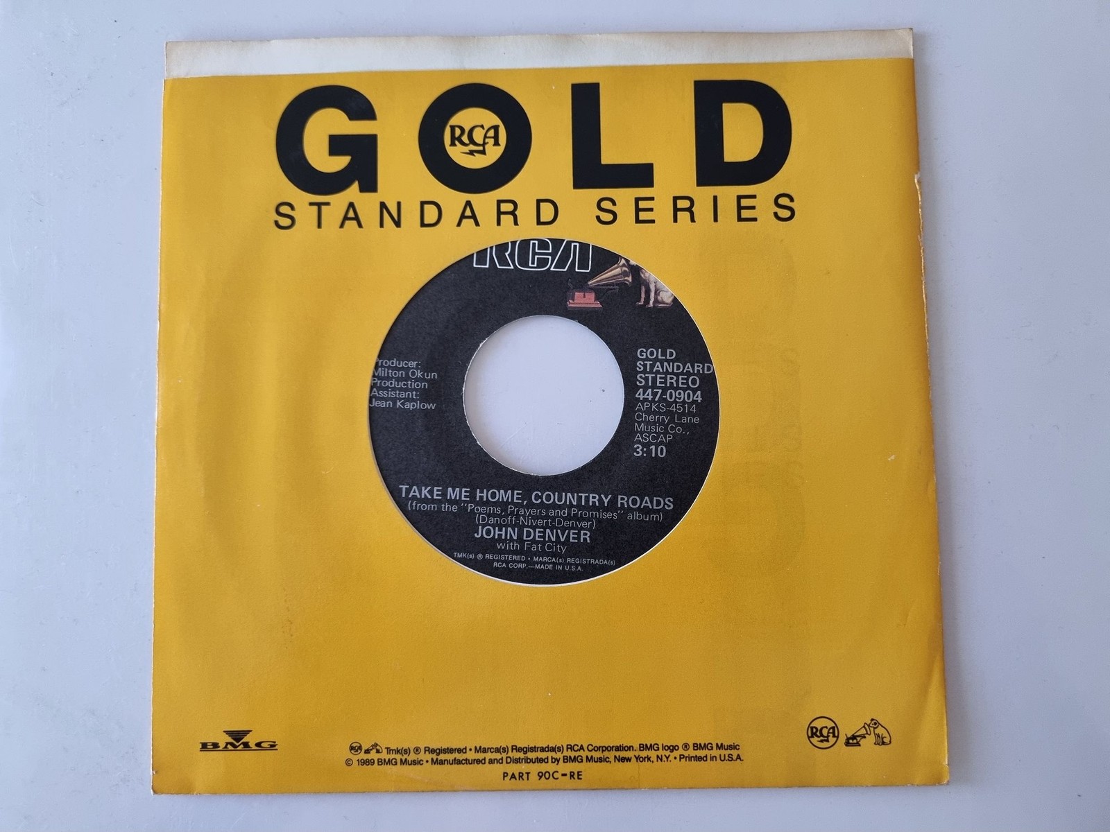 John Denver - Take Me Home, Country Roads 7'' Vinyl US