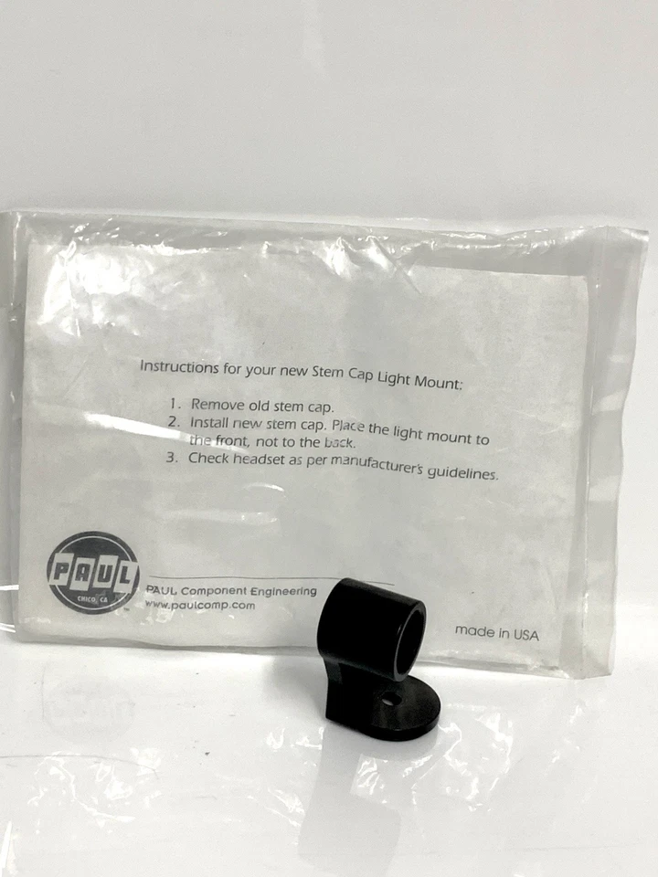 Paul Components Stem Cap Mount for 1 1/8 Threadless Systems Black - Image 2 of 4