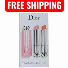 Dior Addict Lip Glow Reviver Duo 001 Pink 004 Coral Lipstick Gloss Balm NEWInBOX