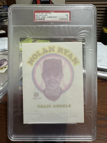 1976 Mr Softee Nolan Ryan Iron On Hand Cut PSA 3