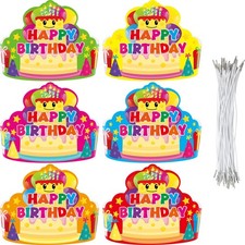 Birthday Crowns for Kids Classroom Kindergarten Preschool 30 Pcs