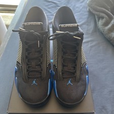 Supreme x Air Jordan 14 Retro Black Varsity Royal for Sale